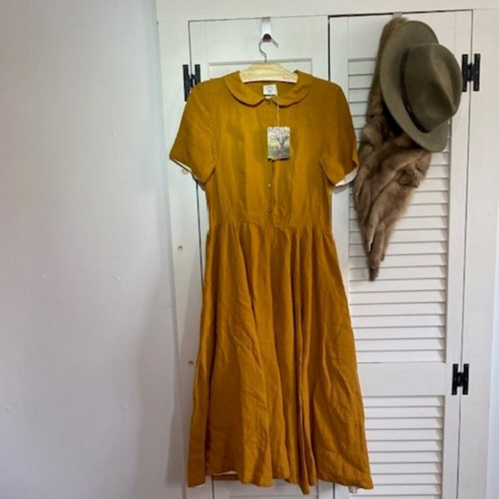 NEW Son De Flor Dress- MUSTARD